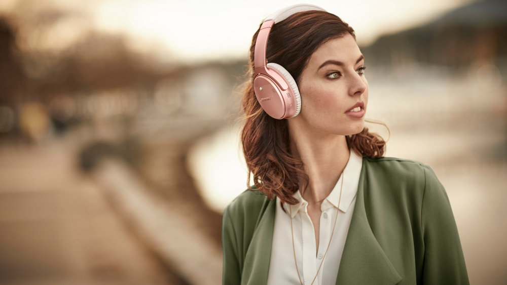 Słuchawki Nauszne BOSE Quietcomfort 35 II Różowo-złoty - Bluetooth