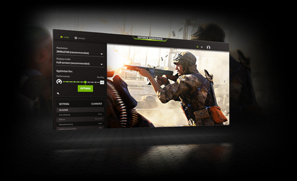 Karta graficzna PNY GeForce RTX 2060 XLR 6GB aplikacja oprogramowanie GeForce Experience