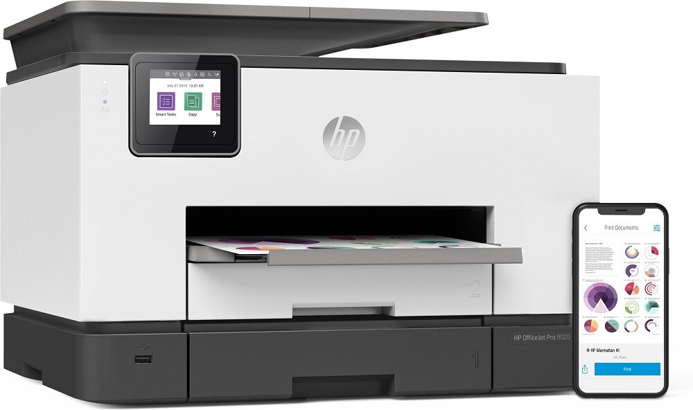 Urządzenie HP Officejet Pro 9020 - Bezpieczeństwo i niezawodność