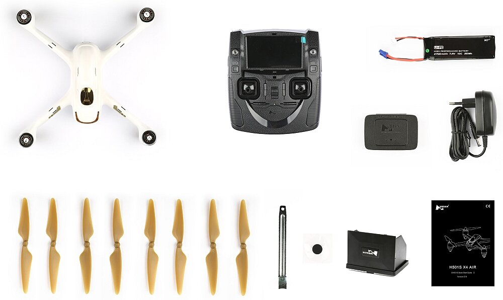 Dron HUBSAN H501S zestaw akcesoria śmigła