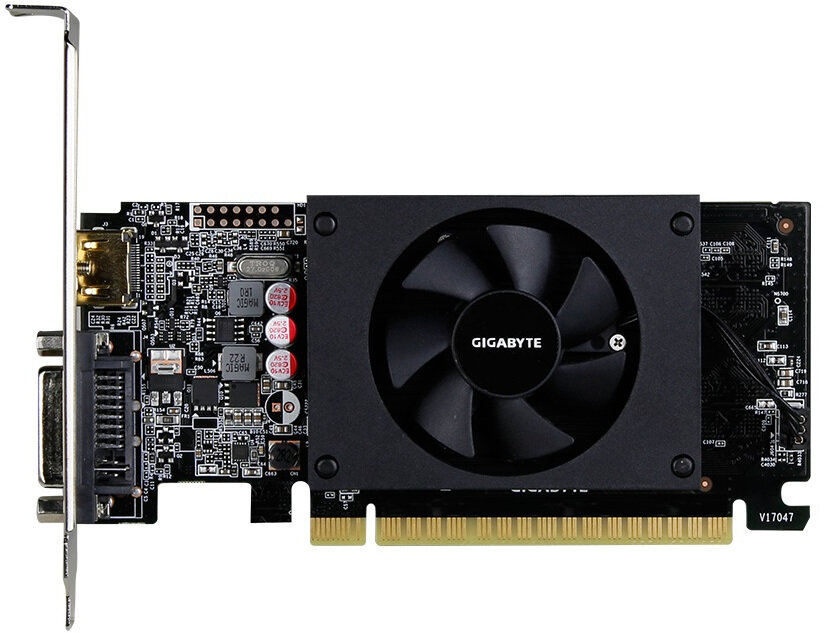 Karta graficzna GIGABYTE GeForce GT 710 2GB - Niskoprofilowa konstrukcja