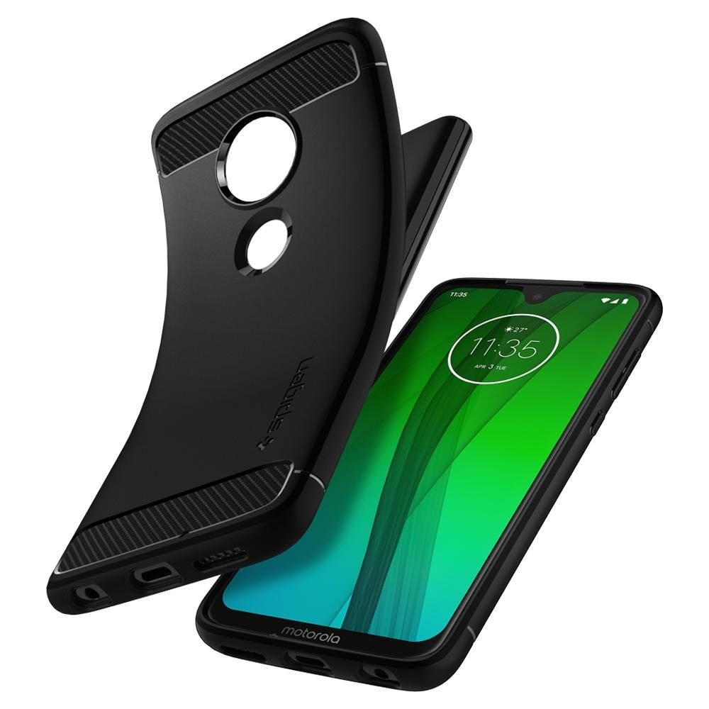 etui SPIGEN RUGGED ARMOR MOTOROLA MOTO G7 włokno węglowe