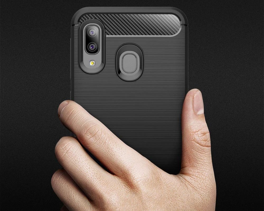 Etui TECH-PROTECT TPUCARBON GALAXY A20E powłoka