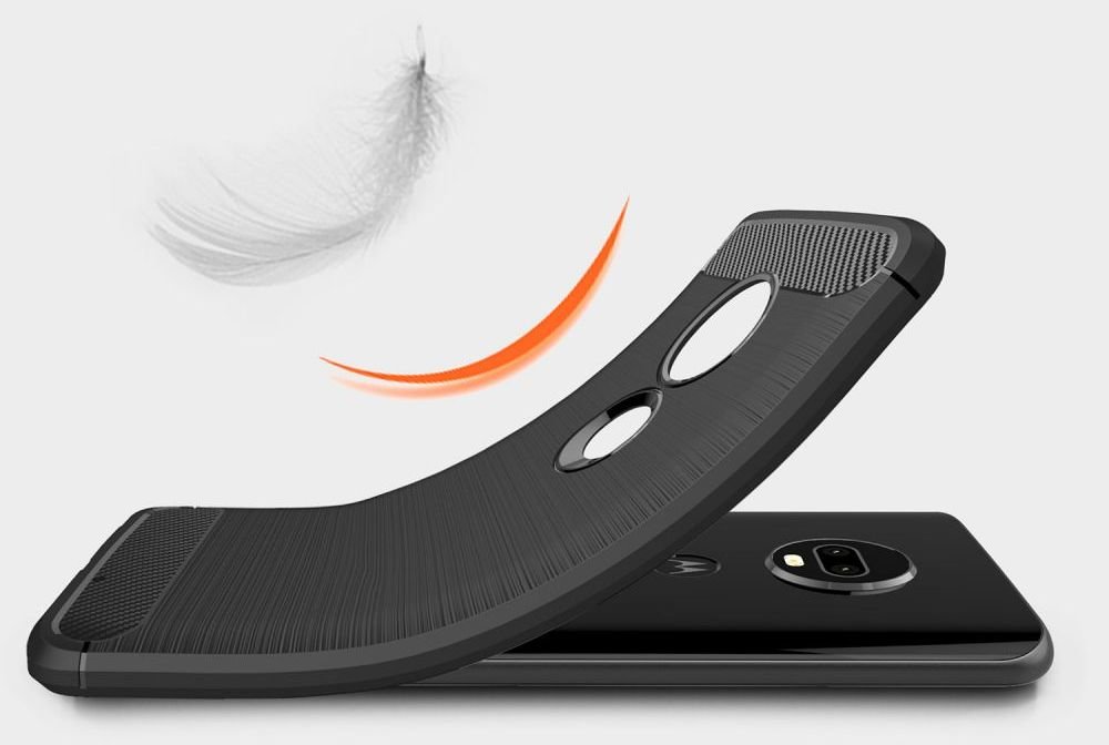 Etui TECH-PROTECT TPUCARBON MOTOROLA MOTO G7/G7 dopasowanie