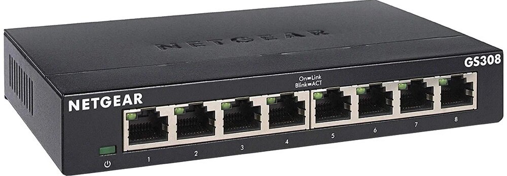 Switch NETGEAR GS308-300PES - niezarządzalny przełącznik sieciowy cicha praca