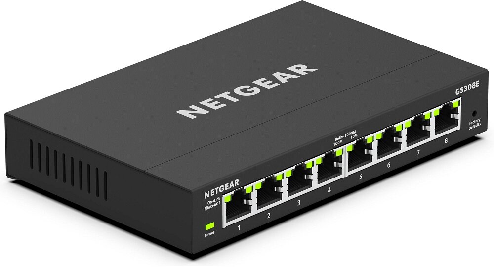 Switch NETGEAR GS308E-100PES - wysoki poziom funkcjonalności efektywna praca