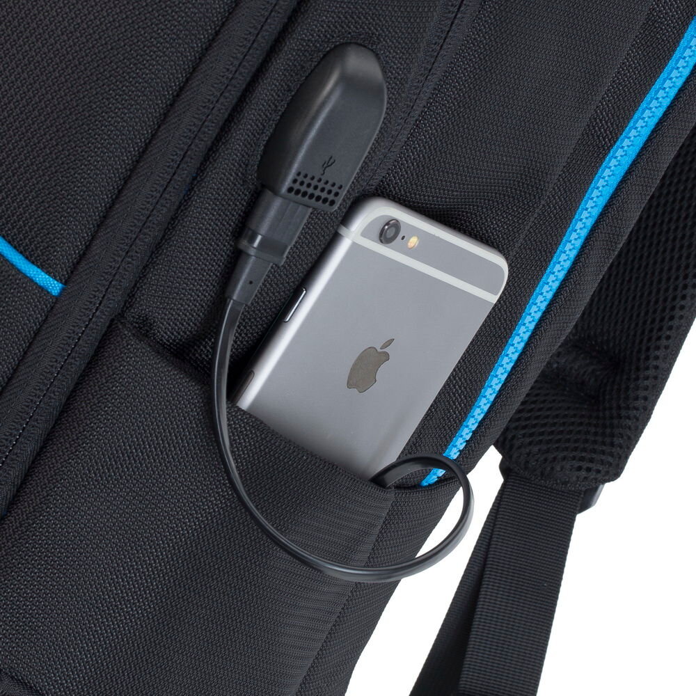 Plecak na laptopa RIVACASE Borneo 7860 17.3 cali konstrukcja port usb ladowanie