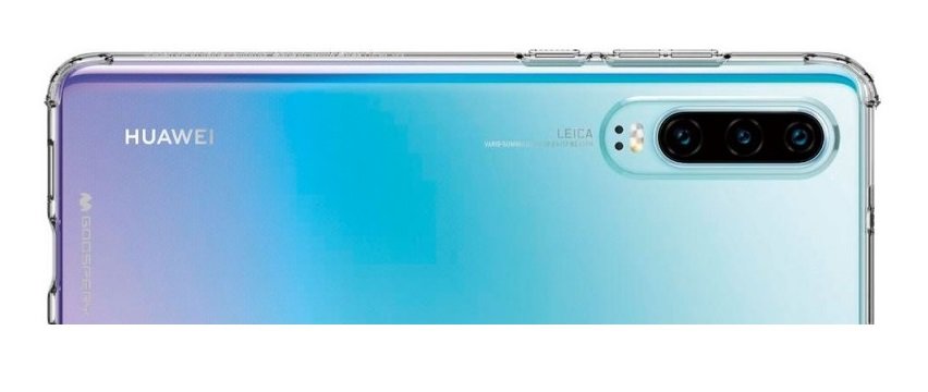 Etui MERCURY Super Protect do Huawei P30  Przezroczysty widok tył kamera przyciski