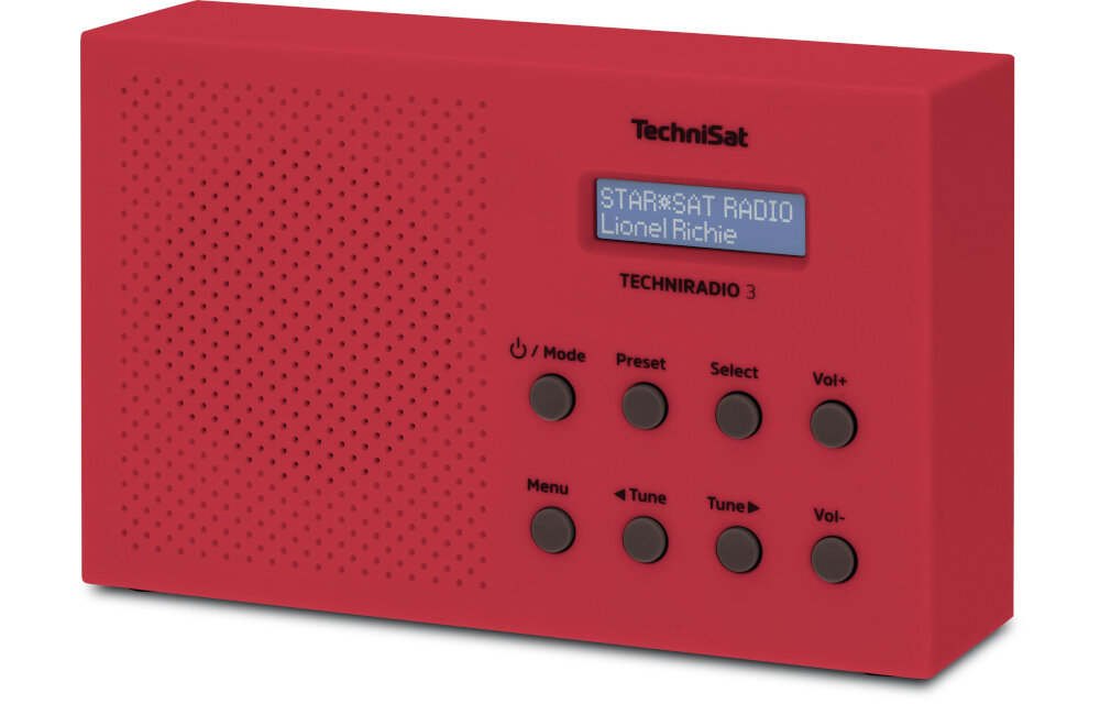 Radio TECHNISAT TECHNIRADIO 3 CZERWONY urządzenie podstawowe zasilacz baterie