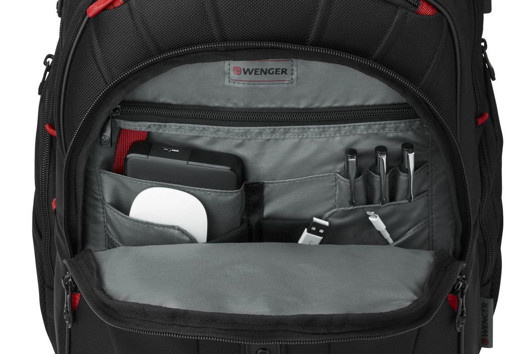Torba na laptopa WENGER Pegasus Delux 14-16 cali Czarny wygoda elegancja podróż praca trwałość materiał wyposażenie ładowanie
