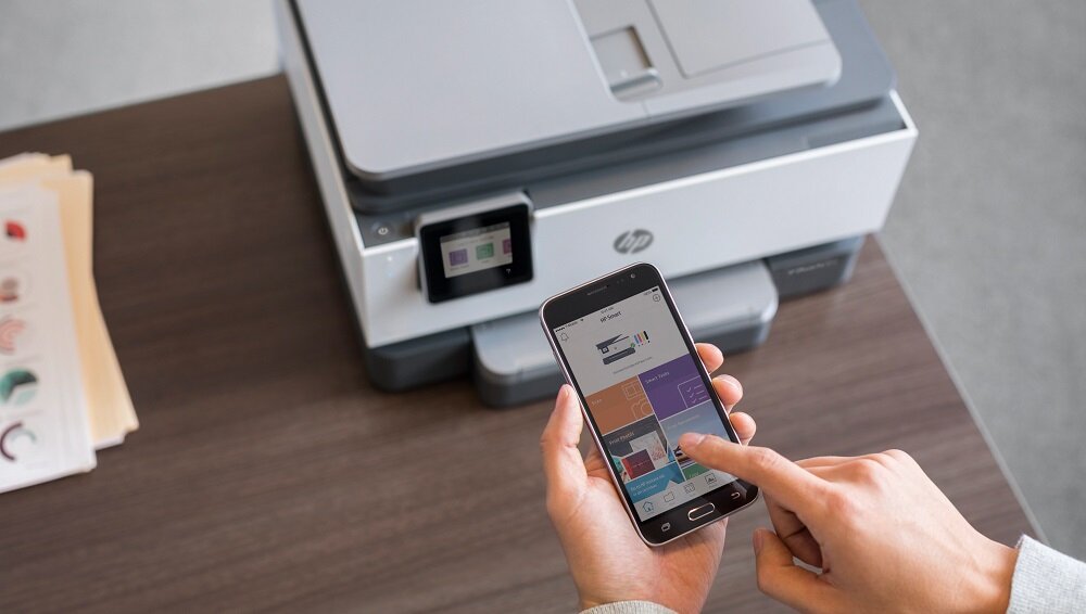 Urządzenie HP Officejet Pro 9013 - Smart Tasks skanowanie plików do chmury podajnik druk dwustronny