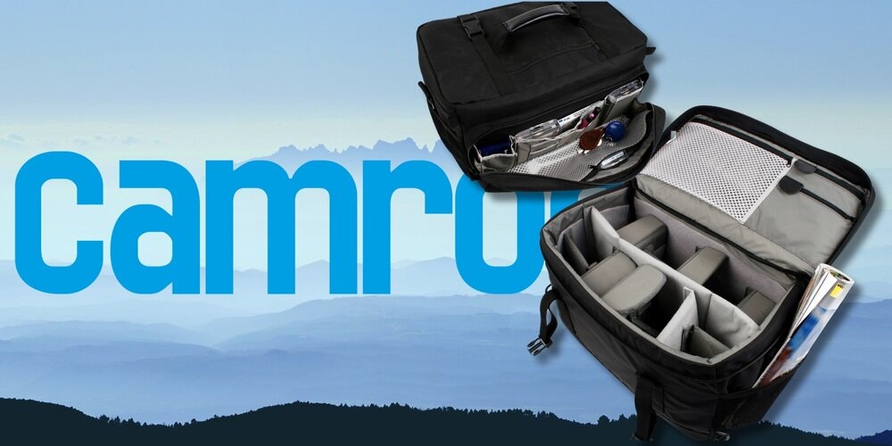 Torba Camrock Tank X60 z otwartymi komorami i przegrodami, pokazująca wnętrze z organizerem na akcesoria i sprzęt fotograficzny