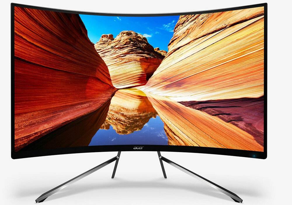 Monitor ACER ET322QKC - wygląd ogólny opis produktu 4K HDR minimalistyczna konstrukcja