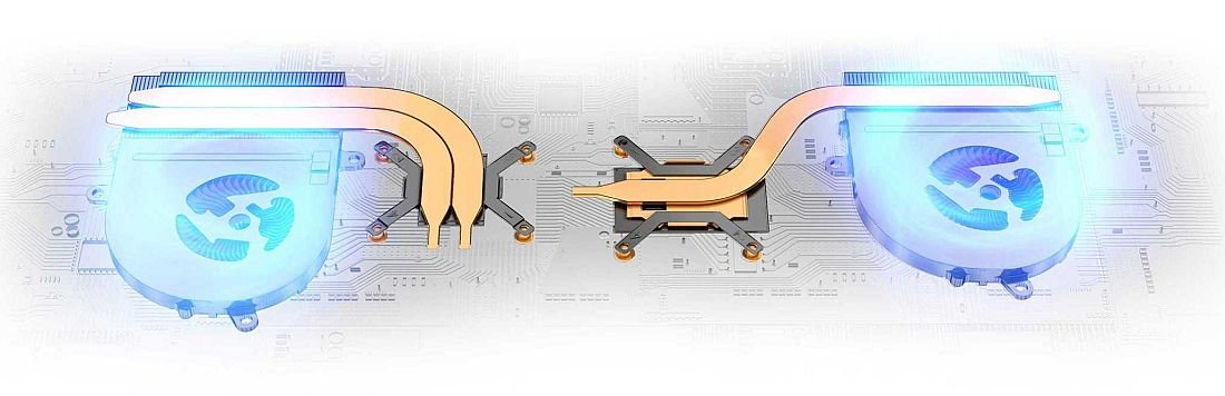 Laptop MSI PS42 Modern  - system chłodzenia