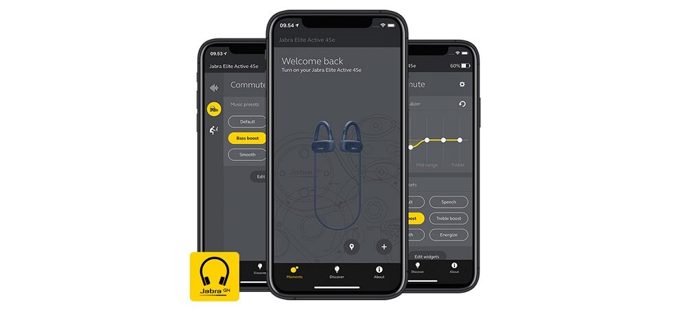 Słuchawki dokanałowe JABRA Elite Active 45e Mietowy połączenie bluetooth