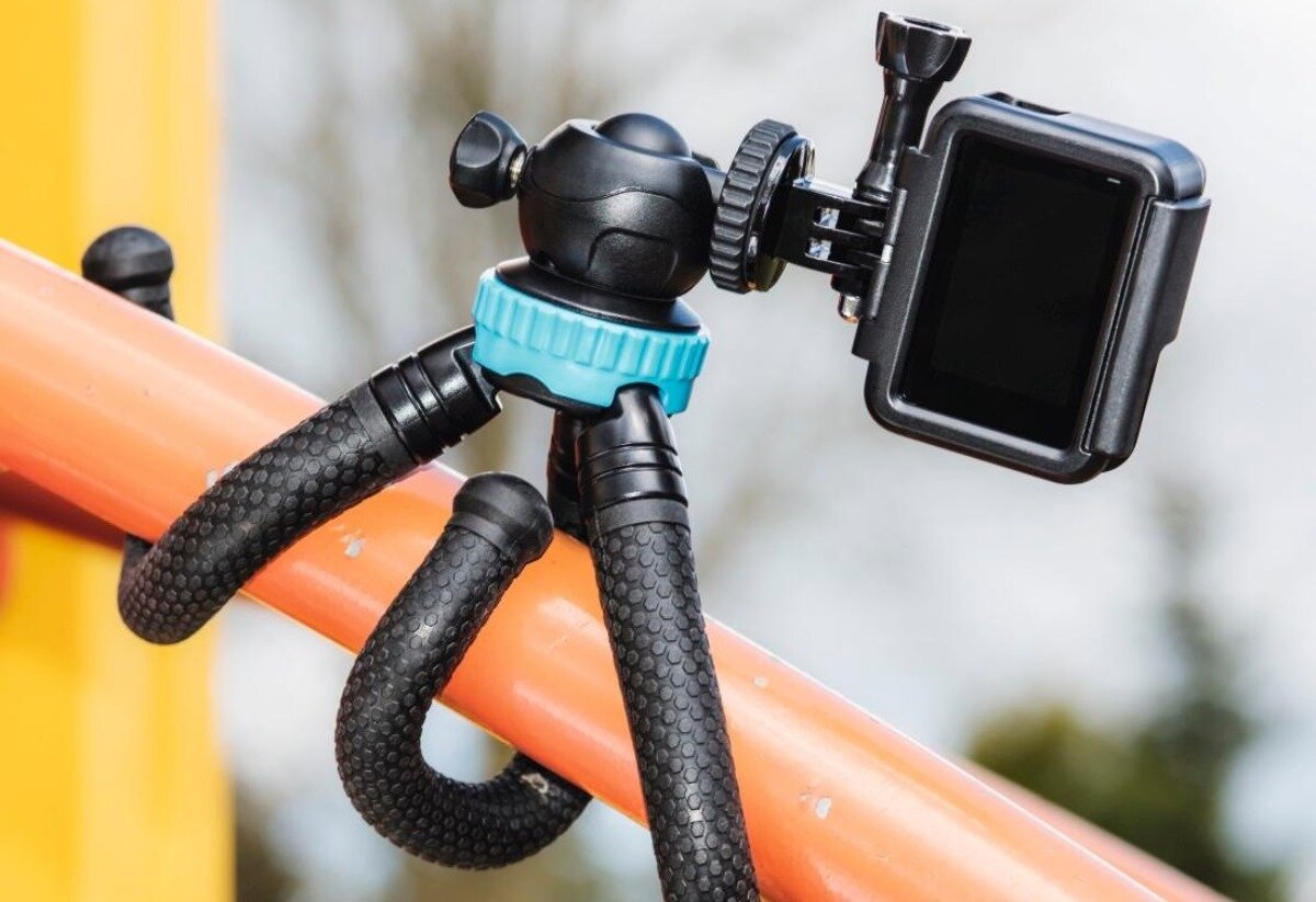 Zdjęcia w pionie lub w poziomie, kulowa głowica, statyw Hama FlexPro 3w1, ustawienie pod różnymi kątami