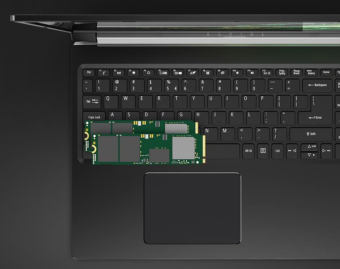 Laptop ACER Aspire 7 - Dysk SSD