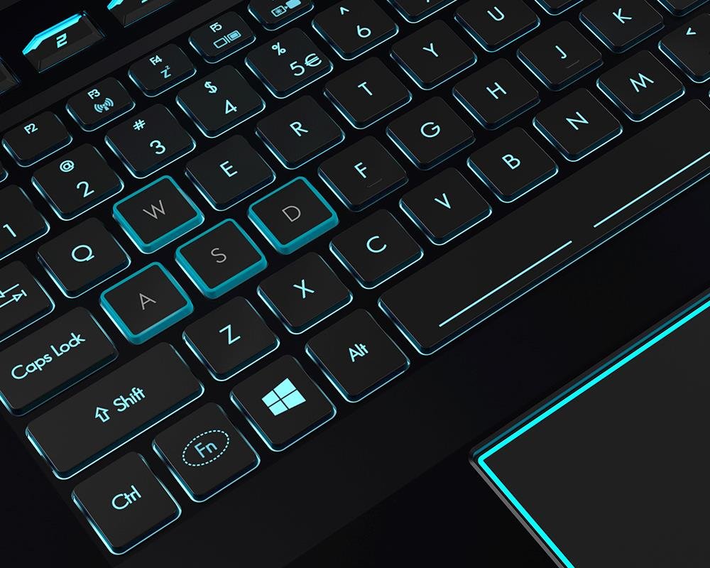 Laptop ACER Predator Helios 500  - klawiatura 