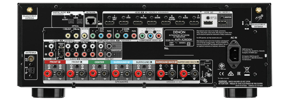 Amplituner DENON AVR-X2600H  - Rozdzielczość UHD 4K