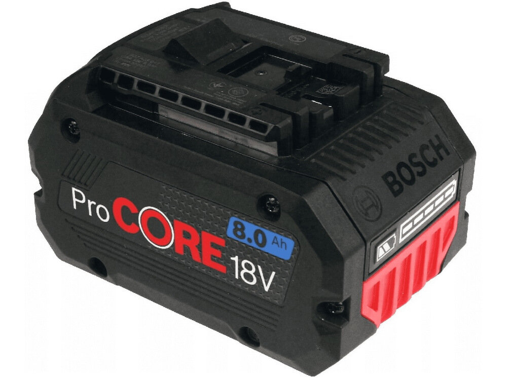 Akumulator BOSCH ProCORE 1600A016GK 8Ah 18V mobilnosc elastycznosc niewielki rozmiar 77 x 117 x 69 mm niska waga 101 g