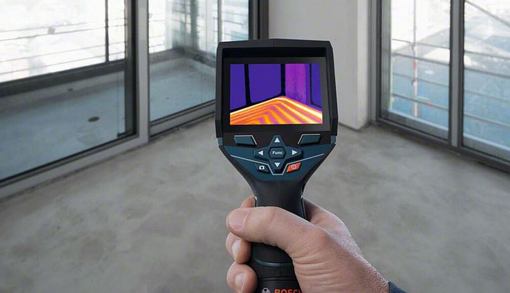 Kamera termowizyjna BOSCH Professional GTC 400 C praca ekran pomiar zakres aplikacja