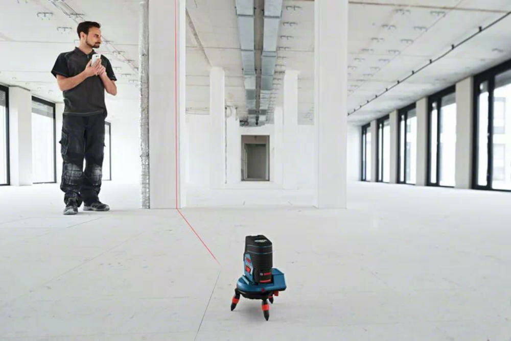 BOSCH GCL 2-50 C przenoszenie punkty sufit podłoga linia laserowa