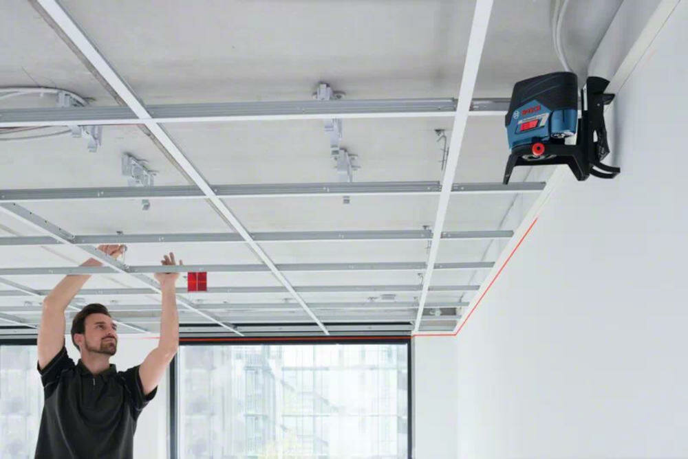 BOSCH GCL 2-50 C blokada mechanizm wahadło bezpieczeństwo tryb liniowy punktowy linie laserowe