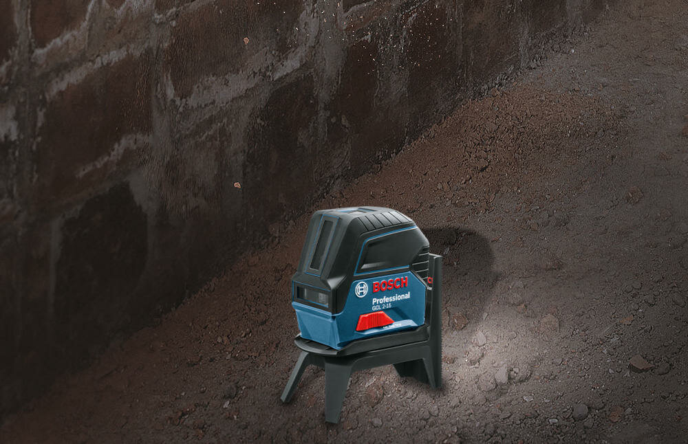 BOSCH GCL 2-15 blokada mechanizm wahadło bezpieczeństwo tryb liniowy punktowy linie laserowe