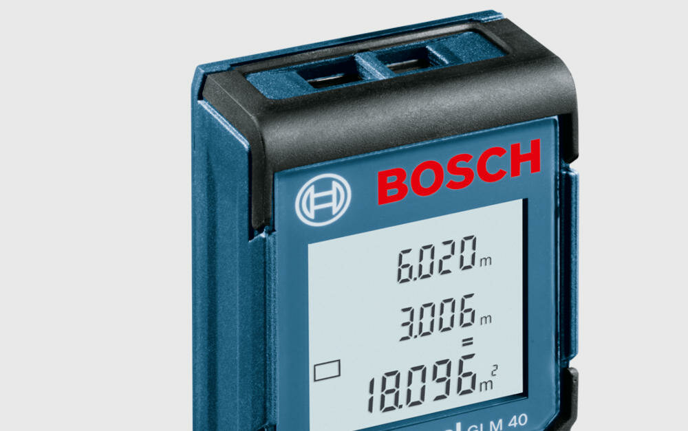 BOSCH Professional GLM 40 intuicyjny interfejs wyświetlacz obracanie obraz wygodna obsługa