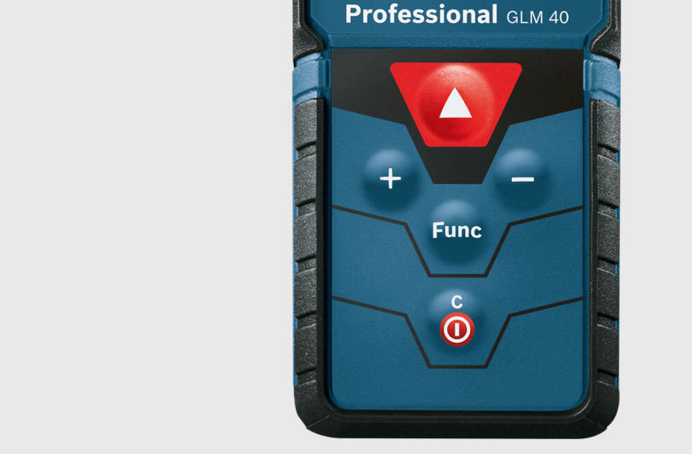 BOSCH Professional GLM 40 sterowanie klawisze obsługa