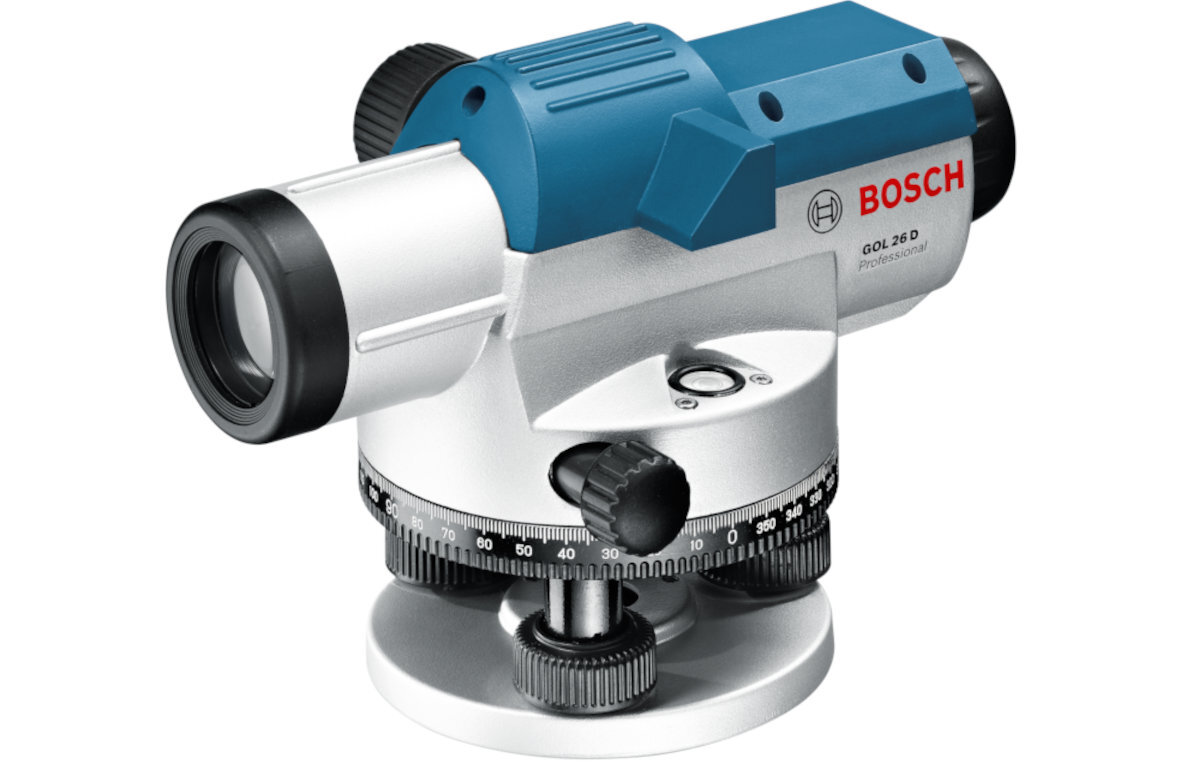 NIWELATOR BOSCH PROFESSIONAL GOL 26 D + BT160 + GR500 konstrukcja pył woda odporność ochrona