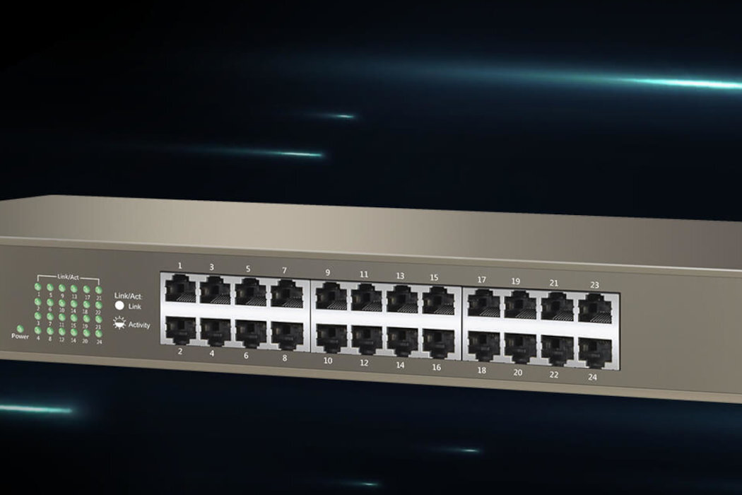 Switch TENDA TEG1024G porty full duplex duża pojemność wysoki transfer stabilny streaming