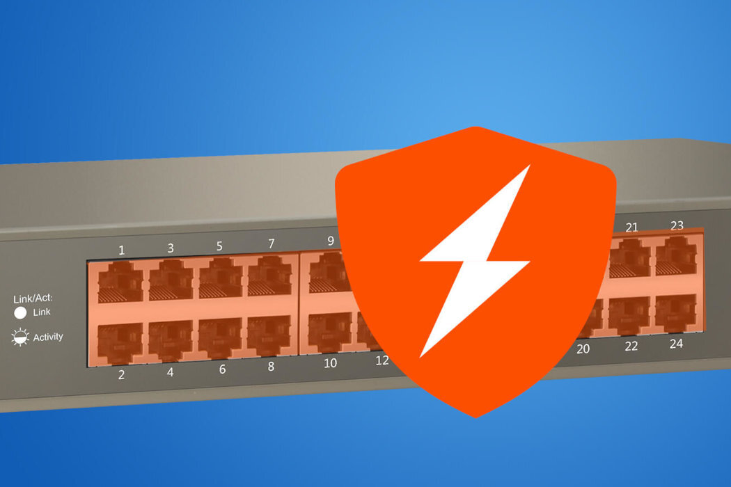 Switch TENDA TEG1024G układ ochrony klasa IV