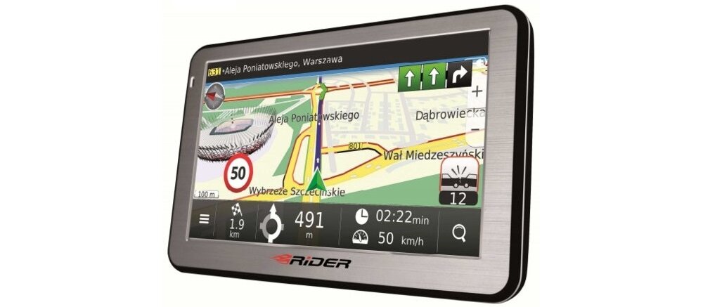 Nawigacja SMARTGPS Rider R745 AM ekran mapy sterowanie gps rysik uchwyt samochód