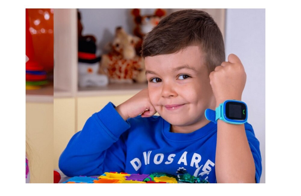 Smartwatch CANYON Kids CNE KW51BL Niebieski Bezpieczne strefy poruszania Alarm SOS