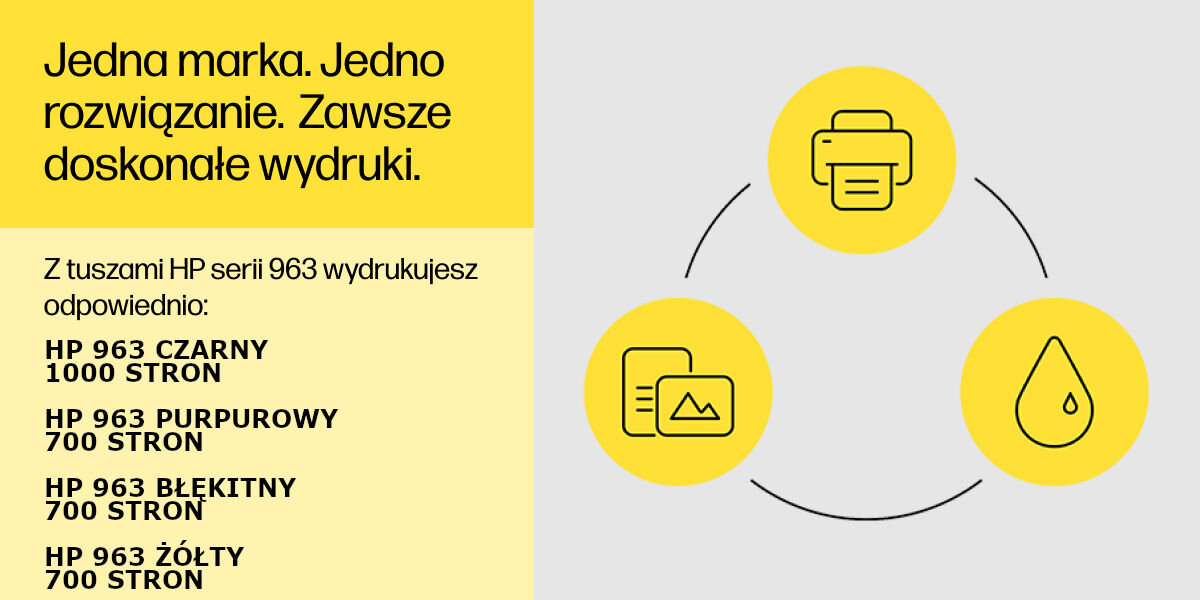 Tusz HP 963 Instant Ink błękitny 10,74 ml 3JA23AE oryginalny niezawodność intensywne kolory długotrwałe rezultaty idealnie dopasowany do konkretnego modelu drukarki
wydruki odporne na blaknięcie odpowiedzialna produkcja opakowania wykonane z materiałów nadających się do recyklinu
wydajność na poziomie do 1000 stron dla wkładu czarnego do 700 stron dla wkładów kolorowych