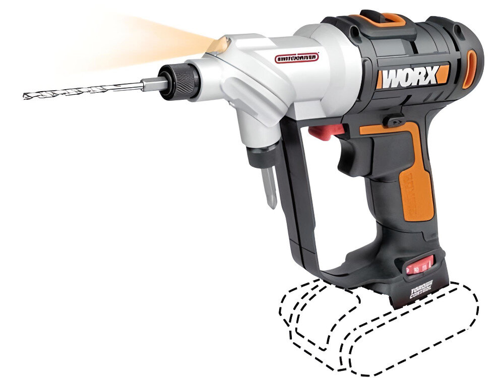 Wiertarko-wkrętarka WORX WX176.9 dioda LED