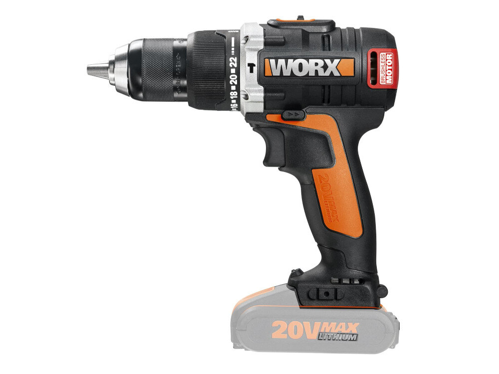 Wiertarko-wkrętarka WORX WX372 silnik szczotkowy 22-stopniowa regulacja momentu obrotowego