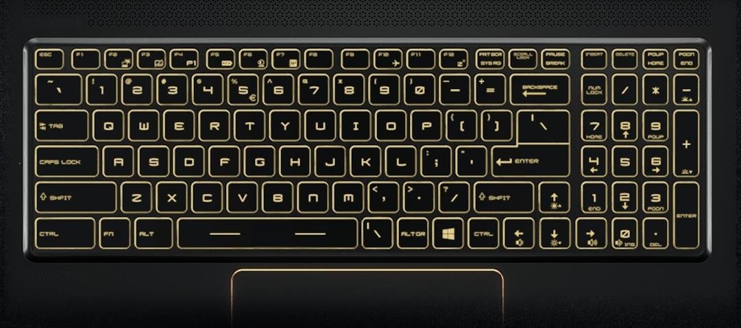 Laptop MSI GS75 Stealth 9 - KLAWIATURA