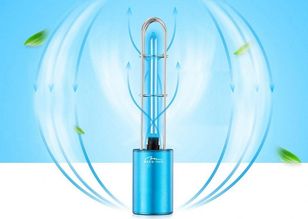 LAMPA STERYLIZACYJNA MEDIA-TECH 2 IN 1 ozon sterylizacja dezynfekcja