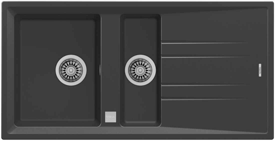 Zlewozmywak TEKA Stone 60 B-TG Ciemnoszary tegranit + bezpieczny odporny na zarysowania odporny na promieniowanie
