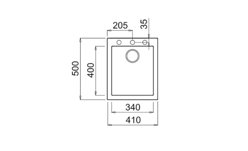 Zlewozmywak TEKA Forsquare 34.40 TG Bialy polarny glebokosc 50 cm