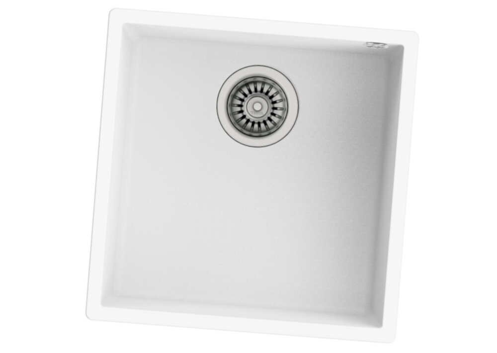 Zlewozmywak TEKA Square 40.40 TG Bialy polarny Kwadratowa komora prostota