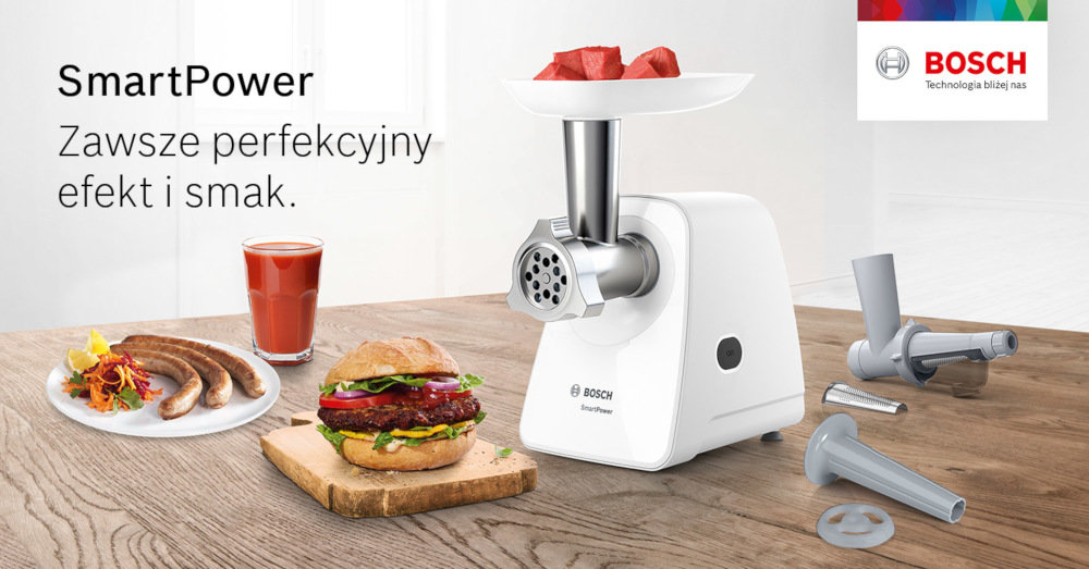 Maszynka do mięsa BOSCH MFW2515W Biały WYGLĄD