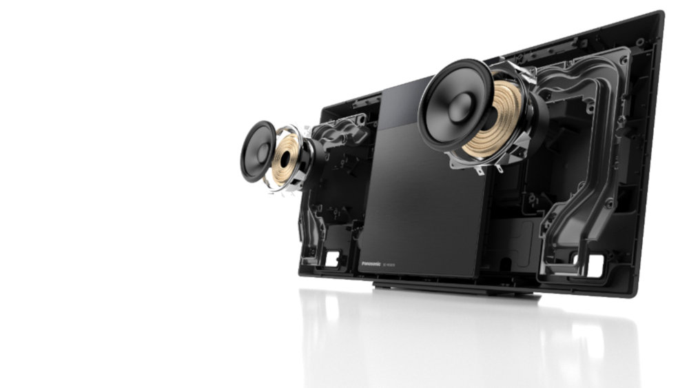 Wieża Panasonic SC-HC410G Srebrny - Pełnozakresowe Głośniki