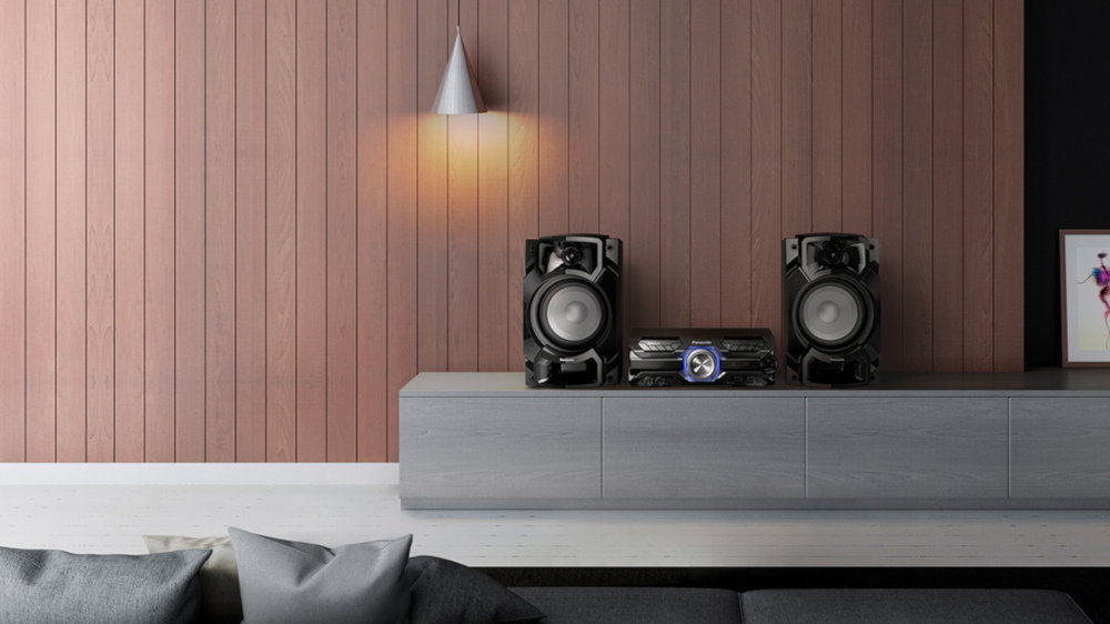 Power Audio PANASONIC SC-AKX520E - Kompaktowa Konstrukcja