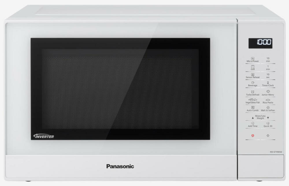 PANASONIC-NN-GT45KWSUG kuchenka mikrofalowa zestaw urządzenie kabel instrukcja karta gwarancyjna