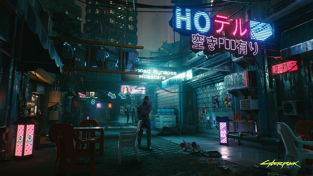 gra cdp red cyberpunk 2077 gameplay city