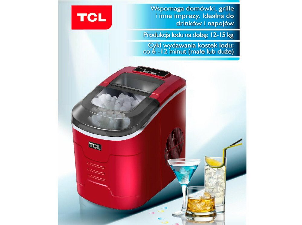 Kostkarka do lodu TCL Ice W9 kostki warzywa do drinków