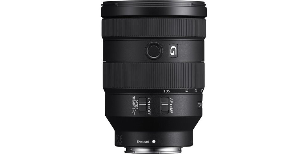 Obiektyw SONY FE 24-105mm F-4.0 G OSS aparat zdjęcia ogniskowa zoom szkła optyka soczewki montaż bagnet af ostrość regulacja pierścienie